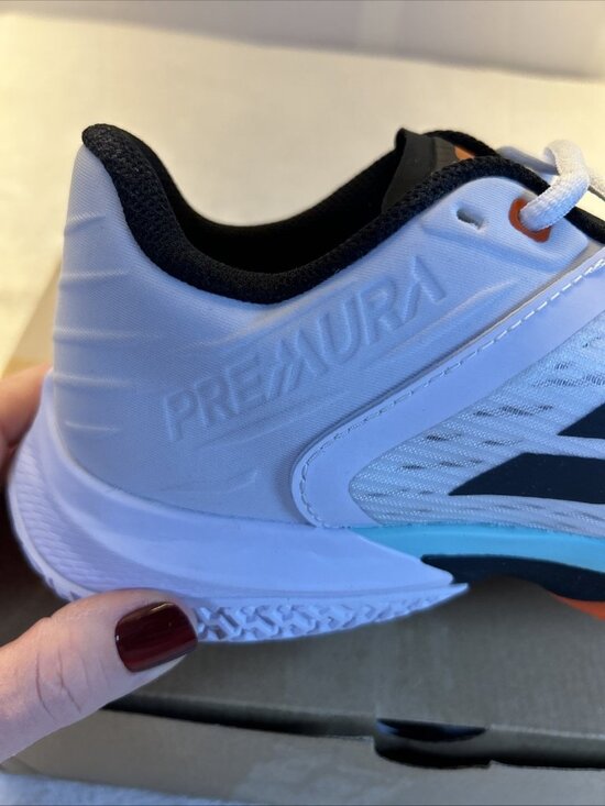 Babolat Premura 3 Lebron  White Orange Aqua Court Sneaker Men 7.5 New in Box main image 4